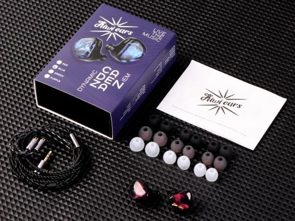 LINSOUL Kiwi Ears Cadenza 10mm Beryllium Dynamic Driver IEM 3D Printed with Detachable Interchangeab