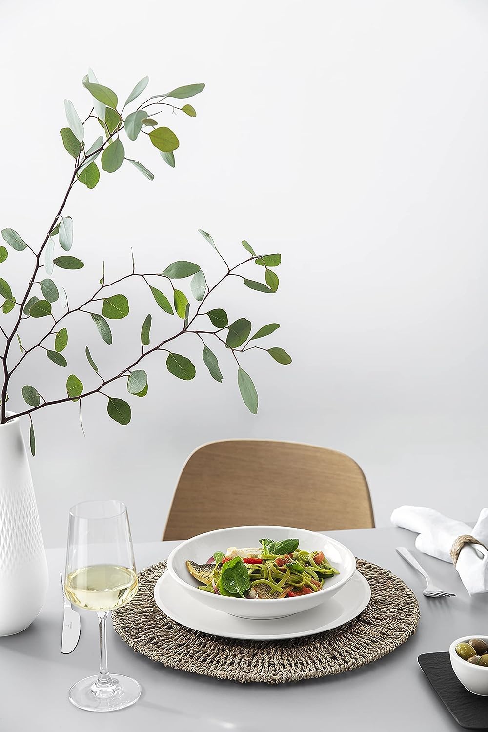 Villeroy & Boch - Artesano Original Pastaschale, tiefer Teller für Nudelgerichte oder Suppen, Premiu