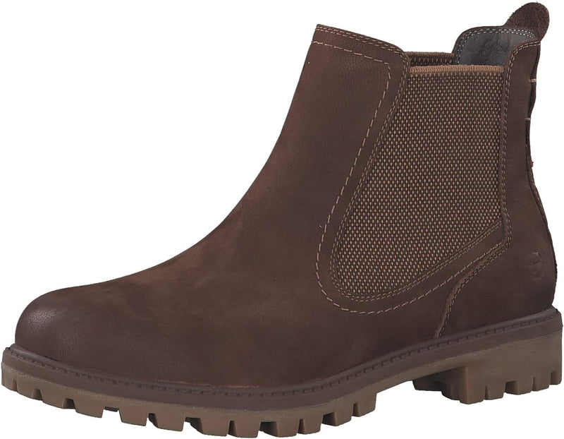 Tamaris Damen Chelsea Boots, Frauen Stiefeletten 37 EU Braun Maroon, 37 EU Braun Maroon