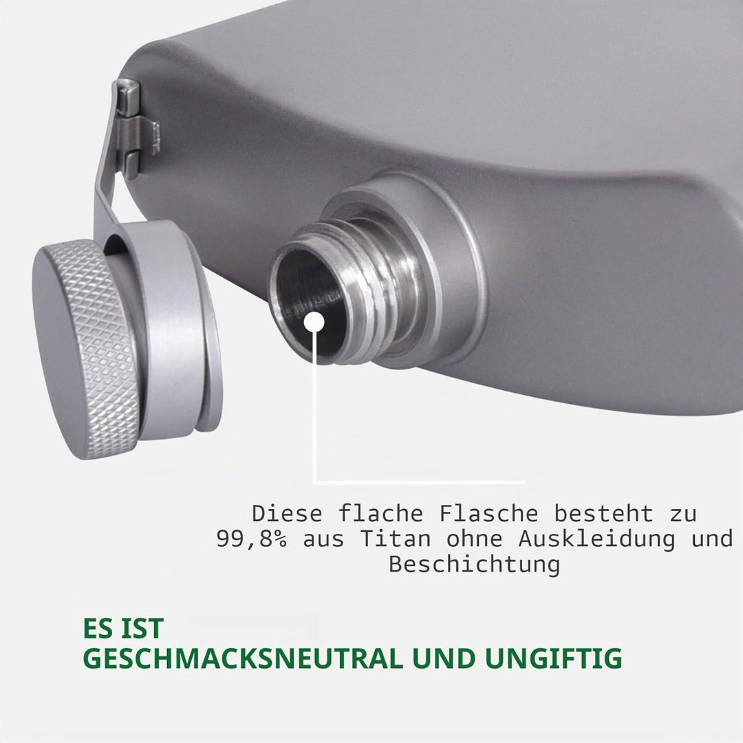 Boundless Voyage Titan Flachmann Outdoor Camping 200 ml Tasche Flagon Tragbare Trinkflasche Whisky G