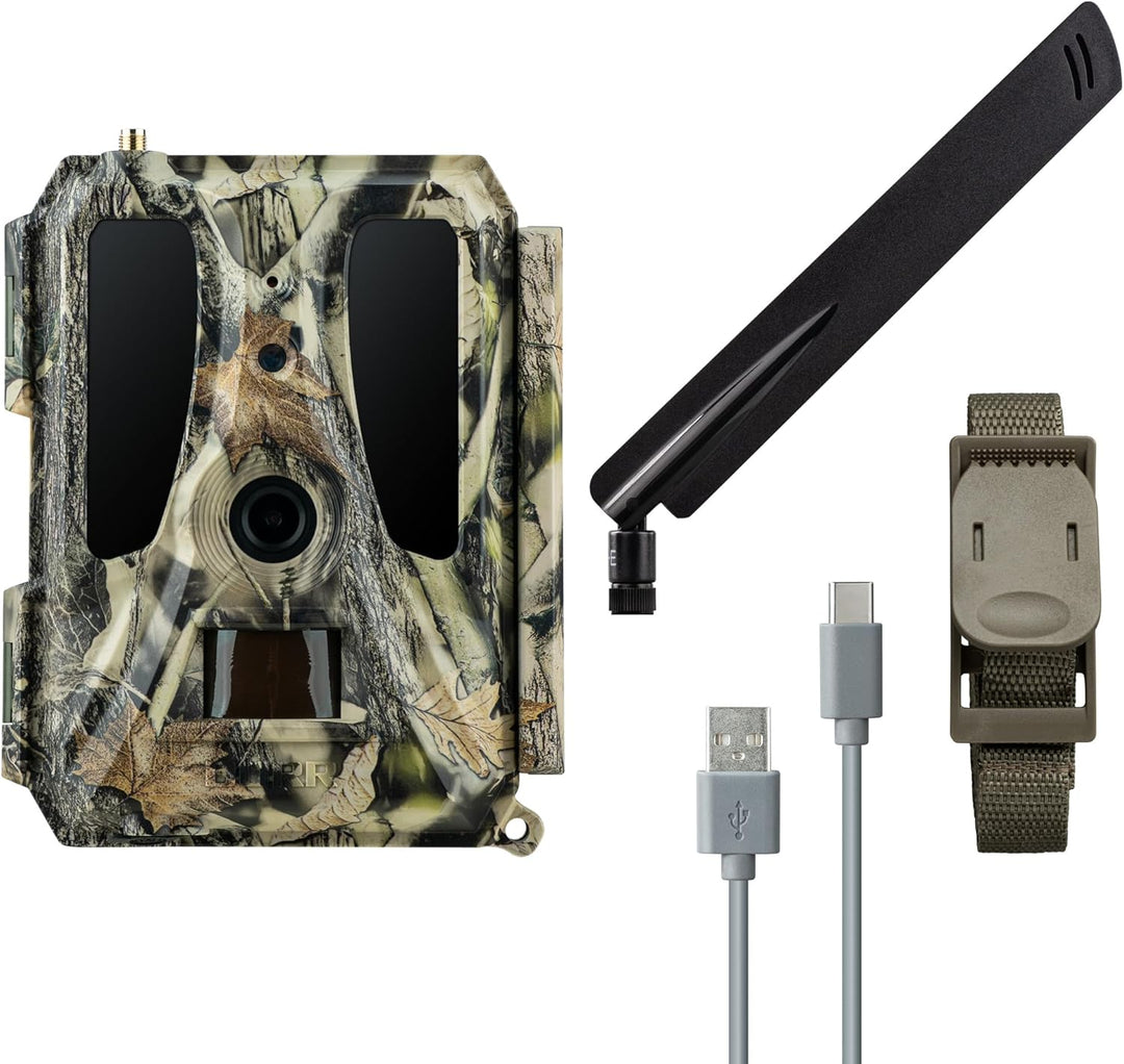 DÖRR Cloud Pro 4G Wildkamera, Überwachungskamera, 100°, Wiederaufladbar 18650, iOS & Android & Web A