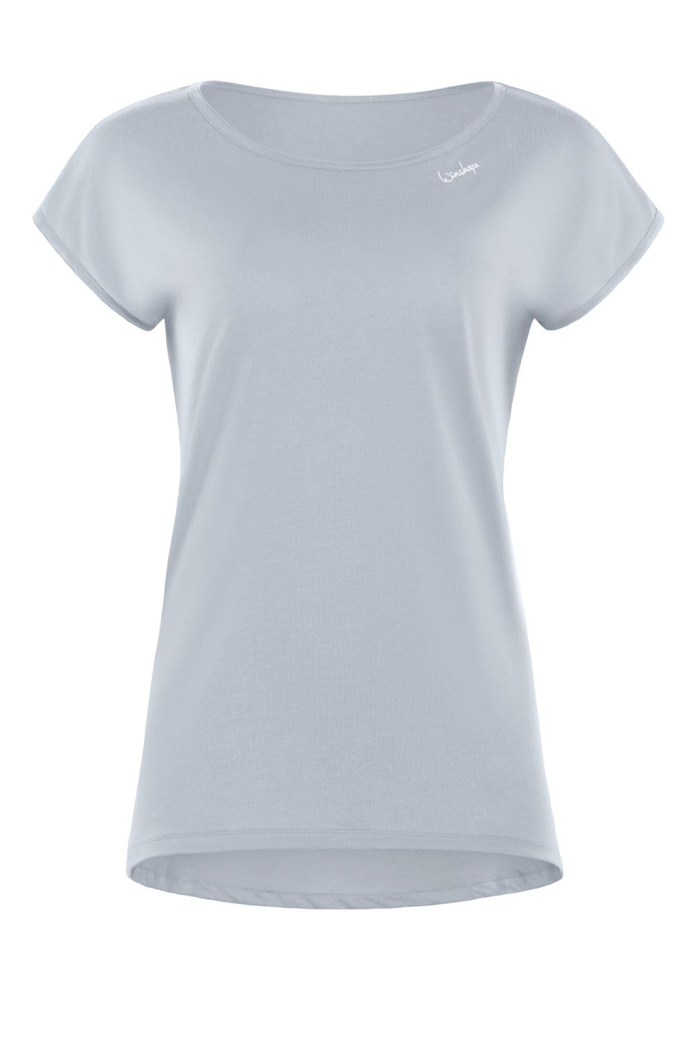 Winshape Damen Ultra leichtes Modal-Kurzarmshirt mit abgerundetem Saum MCT013 XS Cool-grey, XS Cool-