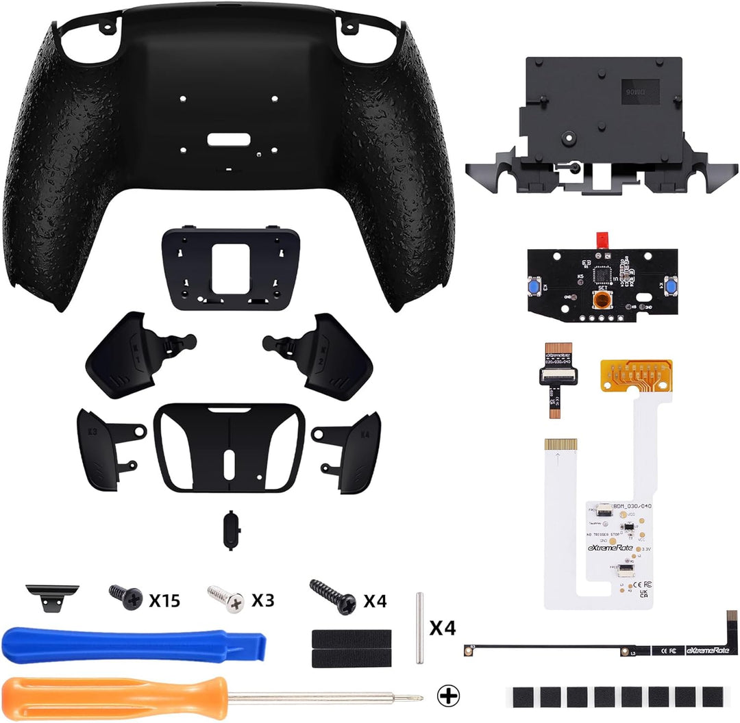 eXtremeRate Programmierbar RISE4 Remap Kit für ps5 Controller BDM-030/040,Remap Board&Rückplate Gehä