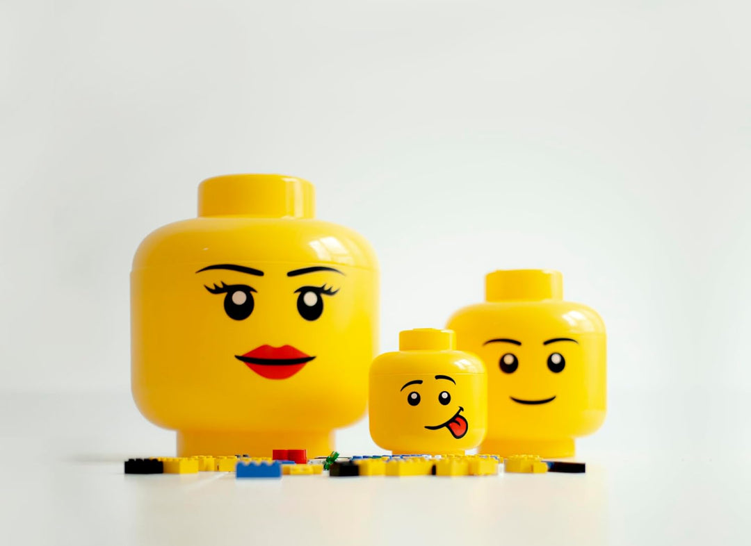 Lego 40311724 Aufbewahrungsbox in Legokopf-Form Mädchen Small, Mädchen Small