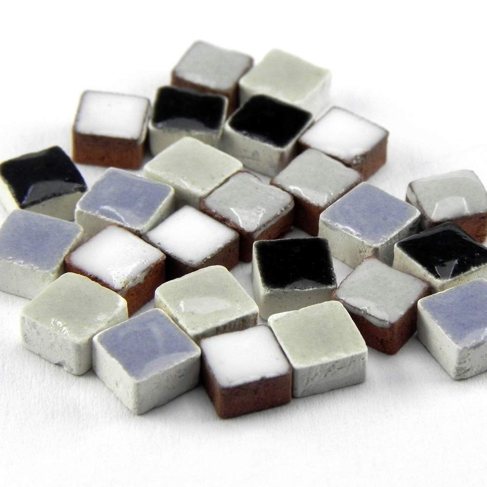 ALEA Mosaic Mosaik Minis 5x5mm, 5000 Stück, Mix schwarz weiss, MXNB, Mix Schwarz Weiss, Mxnb