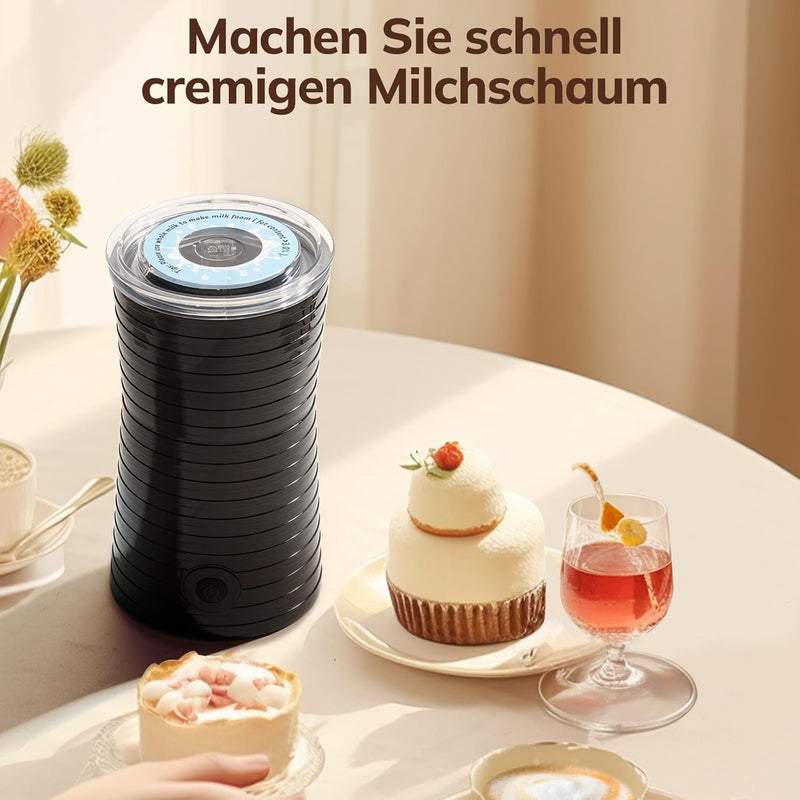 morpilot Milchaufschäumer Elektrisch 4-in-1, Milchschäumer für Heisser&Kalter Milchschaum Automatisc