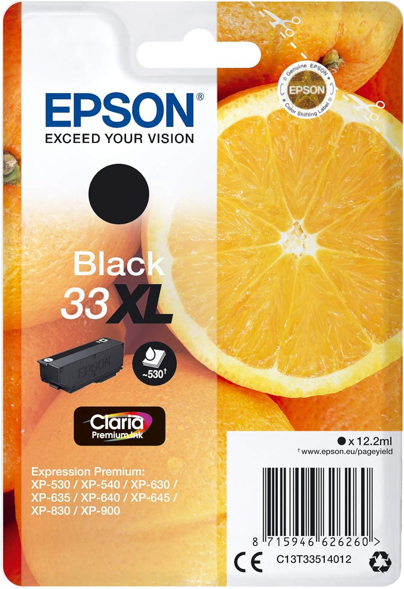 Epson 235M231 Original 33XL Tinte Orange (XP-530, XP-630, XP-635, XP-830, XP-540, XP-640, XP-645, XP