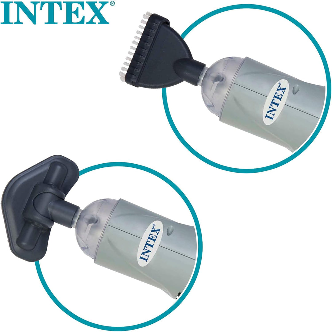 Intex Underwater Handheld Vacuum Cleaner Battery Operated Pool Vacuum Cleaner Grey Single, Single