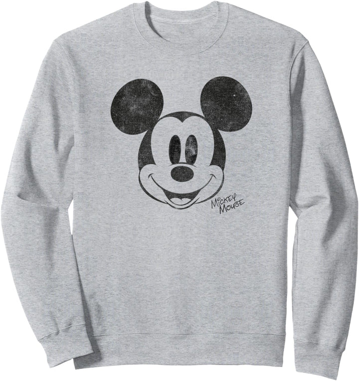 Disney Mickey Mouse Simple Mickey Face Sweatshirt