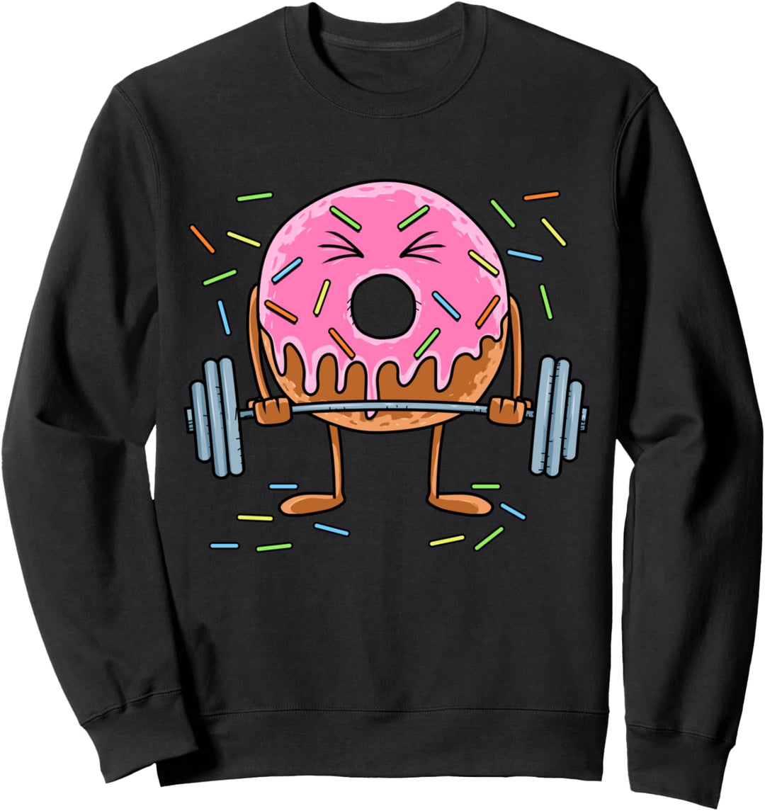 Gewichtheben Langhantel - Gewichtheber Donut Sweatshirt