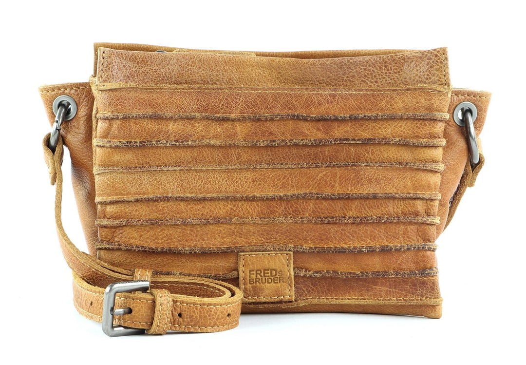 FREDsBRUDER Riffel Sky Umhängetasche Leder 20 cm