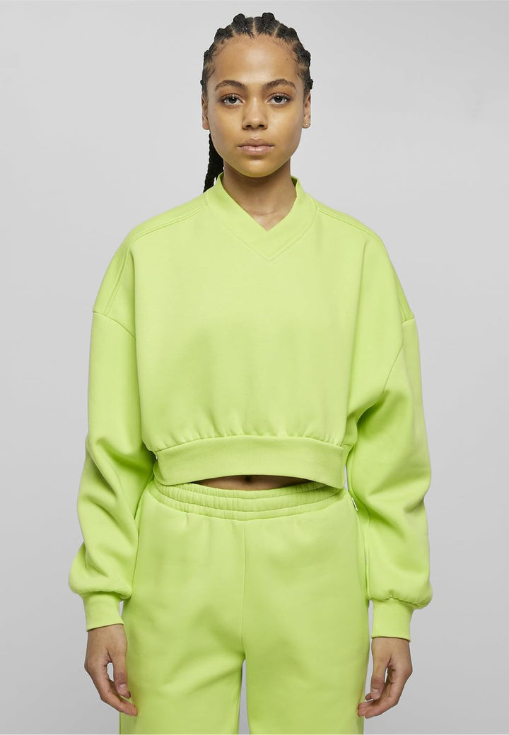 Urban Classics Damen Sweatshirt, Frozenyellow