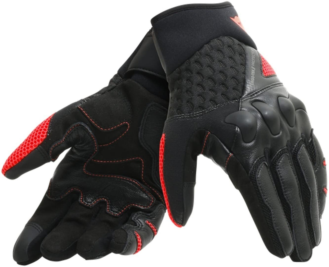 Dainese X-Moto 2 Motorradhandschuhe Schwarz/Rot S S BLACK/FLUO-RED, S BLACK/FLUO-RED