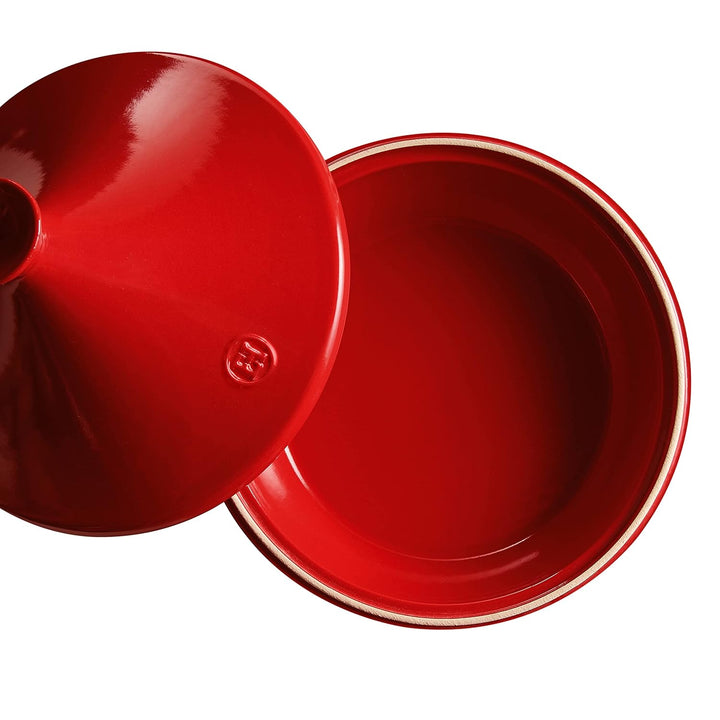Interhal 349532 Keramik Rote Tajine E-Box, 3,50 Ltr Grand Cru, Grand Cru