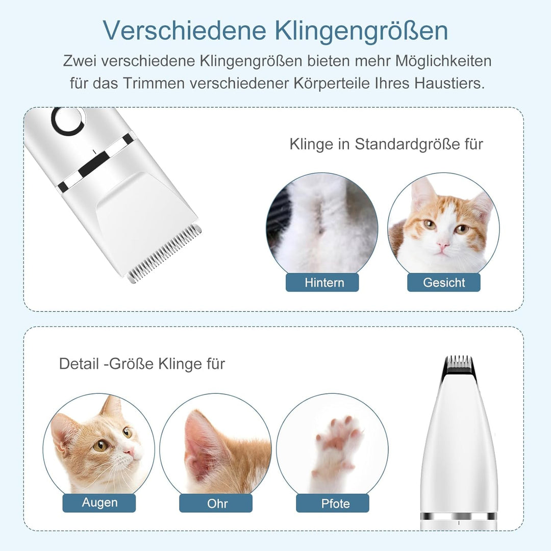 Ankilo Neueste 2 IN 1 Schermaschine hund pfoten Leise Elektrische Profi hundeschermaschine pfotentri