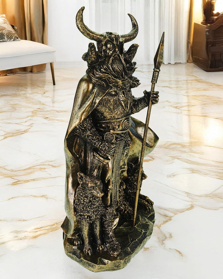 Kremers Schatzkiste Gott Odin mit seinen Raben Hugin + Munin + den Wölfen Geri und Freki