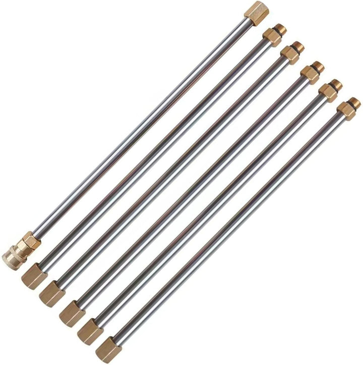 10 Pack Hochdruckreiniger Verlängerungsrohr mit 6 Düsen, 1/4" Schnellkupplung Verlängerungsstab, Ede