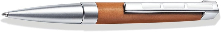 STAEDTLER Initium Lignum Drehkugelschreiber, Pflaumenholz, B, schwarz, Made in Germany, mit edler Ge