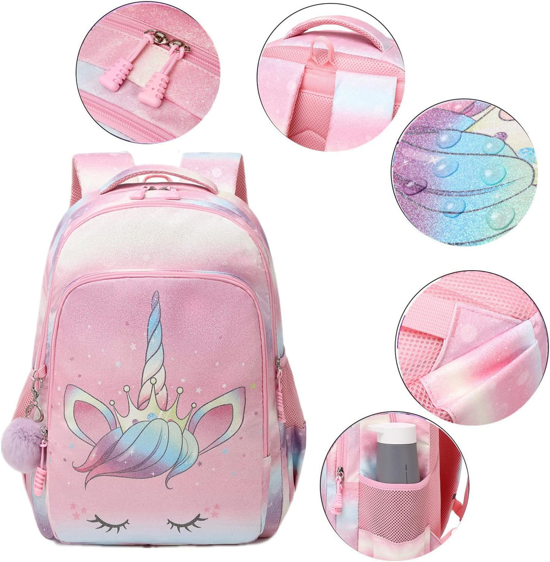 Jumpopack Schulrucksack Kinder Einhorn Schulranzen Kinderrucksack Regenbogen Kinder Schultasche Schu