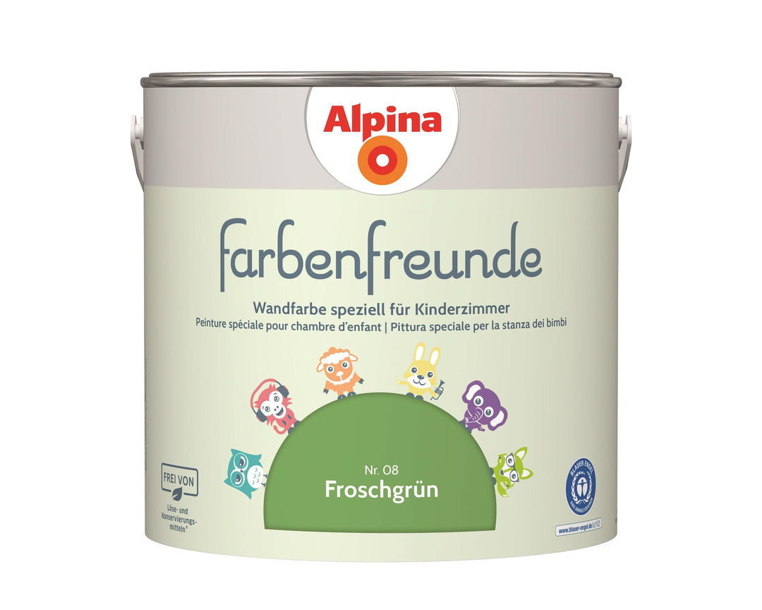 Alpina Farbenfreunde Nr. 08 Froschgrün 2,5 Liter matt, Froschgrün