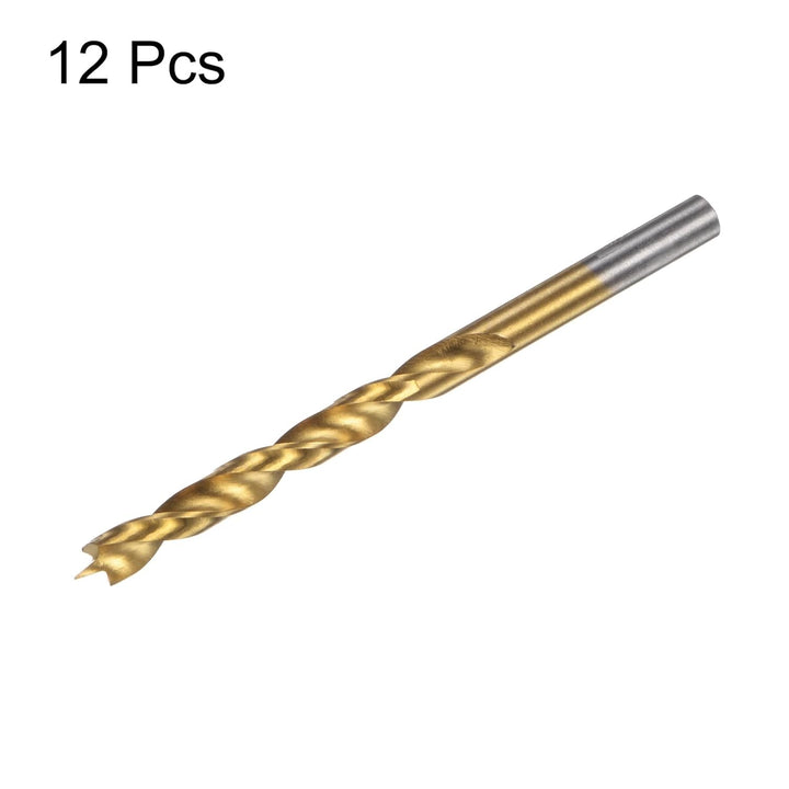 QUARKZMAN 12 Stück 6,5mm Brad Point Bohrer, Metrische 63mm Bohrtiefe Spiral Twist Bohrer mit HSS4241