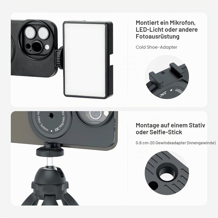 JJC Handy Filterhalterung für iPhone 14 Pro Max Halterung 49mm Filter, magnetischer Filteradapter 1/