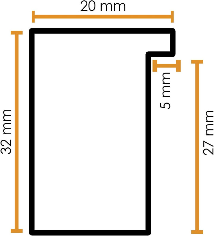BIRAPA Objektrahmen Talon SPACE 60x60 cm Massivholz-Braun 3D Bilderrahmen zum Befüllen, 60x60 cm Mas
