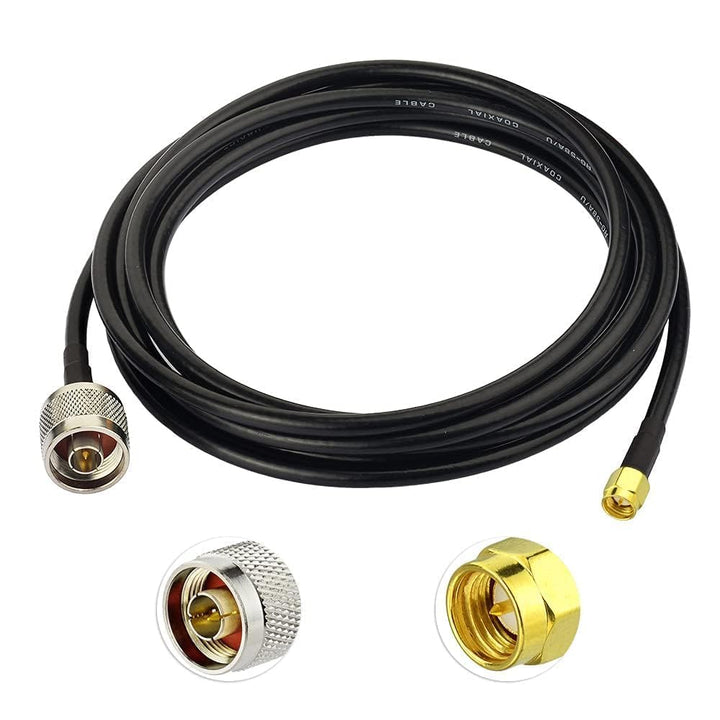 Superbat 3.5m N Stecker auf SMA Stecker mit wetterfesten Anschlüssen（RG58 Kabel für lte Router, GPS