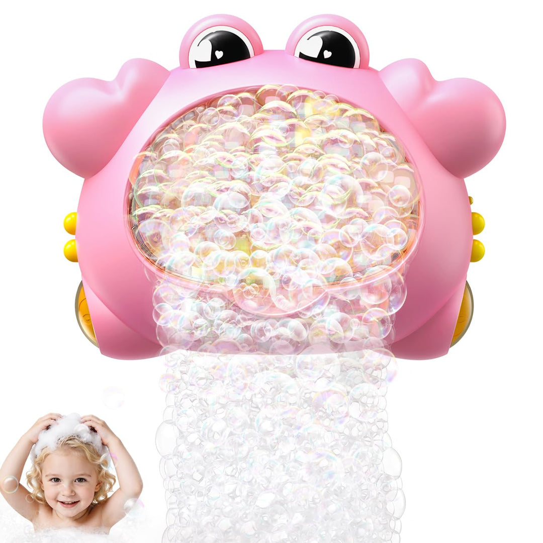 Badewanne Spielzeug für 1 2 3 Jahre Mädchen, Badespielzeug Bubble mit LED-Licht & 12 Kinderliedern,