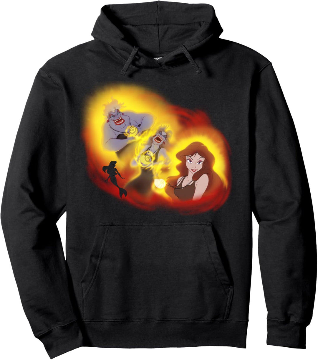 Disney The Little Mermaid Ursula Transformation Collage Pullover Hoodie