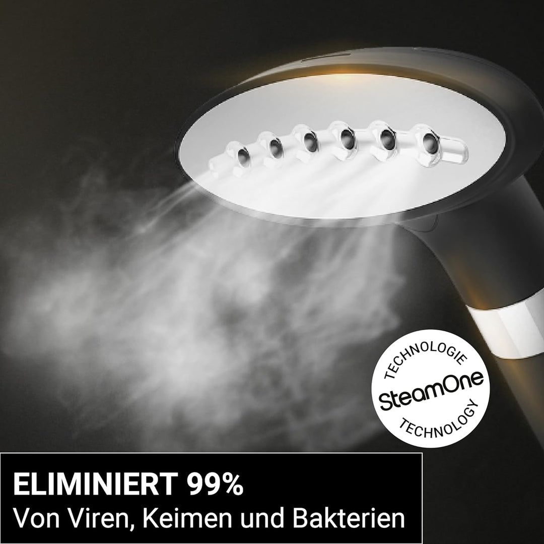 SteamOne - Vertikaler Steamer & Dampfglätter Unilys UNI900GB 1900W, 40g/min - Dampfbügler mit 35min