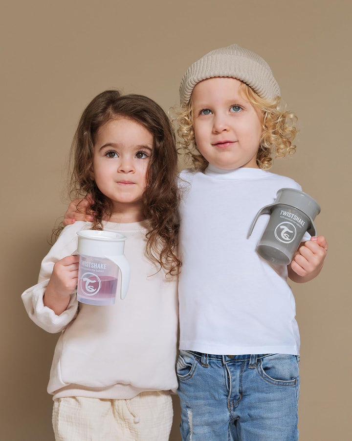 Twistshake Trinkbecher-Set - 3-teilig | 2x Becher 360-1x Minibecher | Auslaufsicherer Kinderbecher |