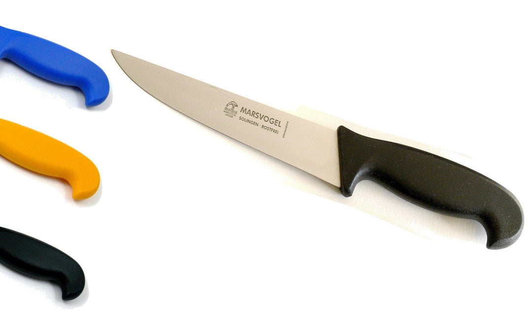 Stechmesser 8" Marsvogel Solingen # 71 08 09 Fleischermesser Metzgermesser (Standard Grifffarbe: SCH