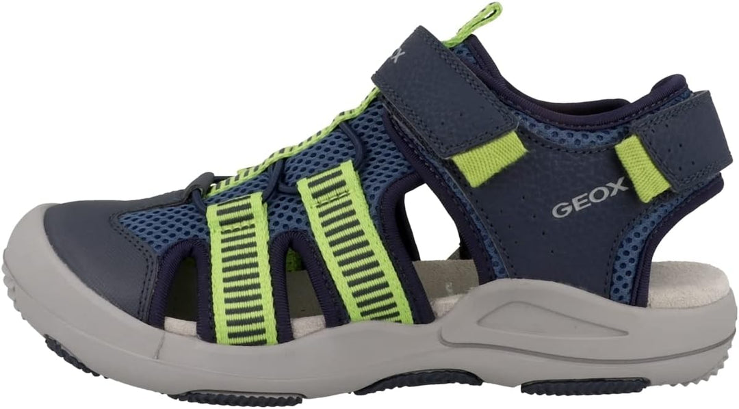 Geox Jungen Jr Kyle A Geschlossene Sandalen 31 EU Navy Lime, 31 EU Navy Lime