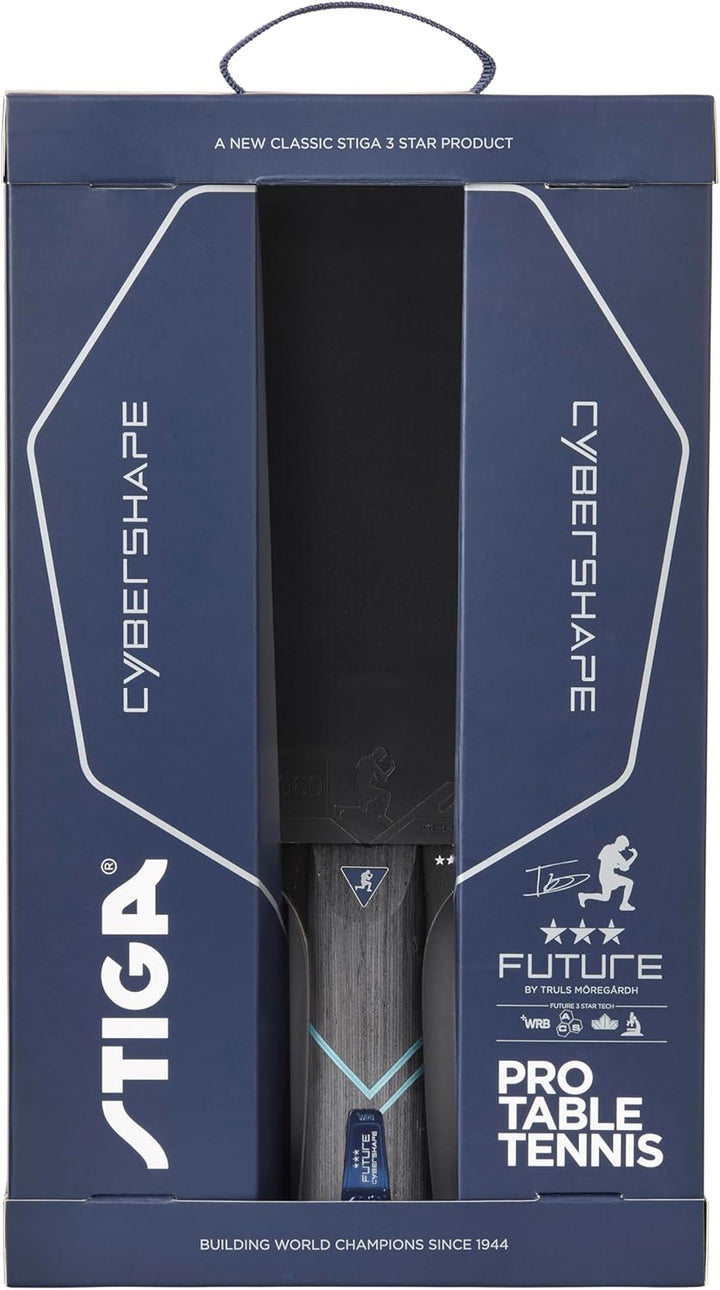 STIGA Tischtennisschläger Cybershape Future, Revolutionärer 3-Sterne-Tischtennisschläger mit Sechsec