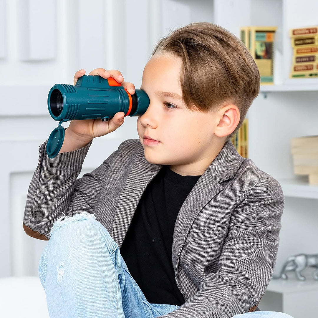 Levenhuk LabZZ MC4 Kompaktes, Leichtes Fernrohr für Kinder mit 8-facher Vergrösserung und Mehrfach V