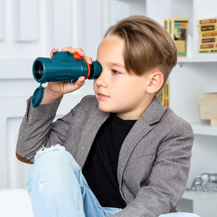 Levenhuk LabZZ MC4 Kompaktes, Leichtes Fernrohr für Kinder mit 8-facher Vergrösserung und Mehrfach V