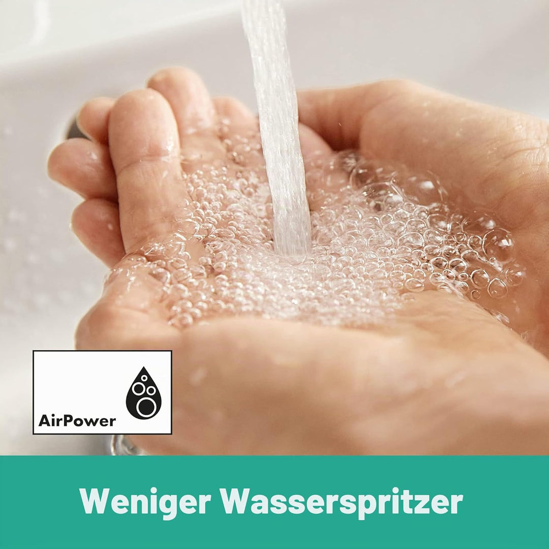 hansgrohe Vernis Blend - Waschtischarmatur mit Zugstangen-Ablauf, Wasserhahn Bad mit Auslauf Höhe 88
