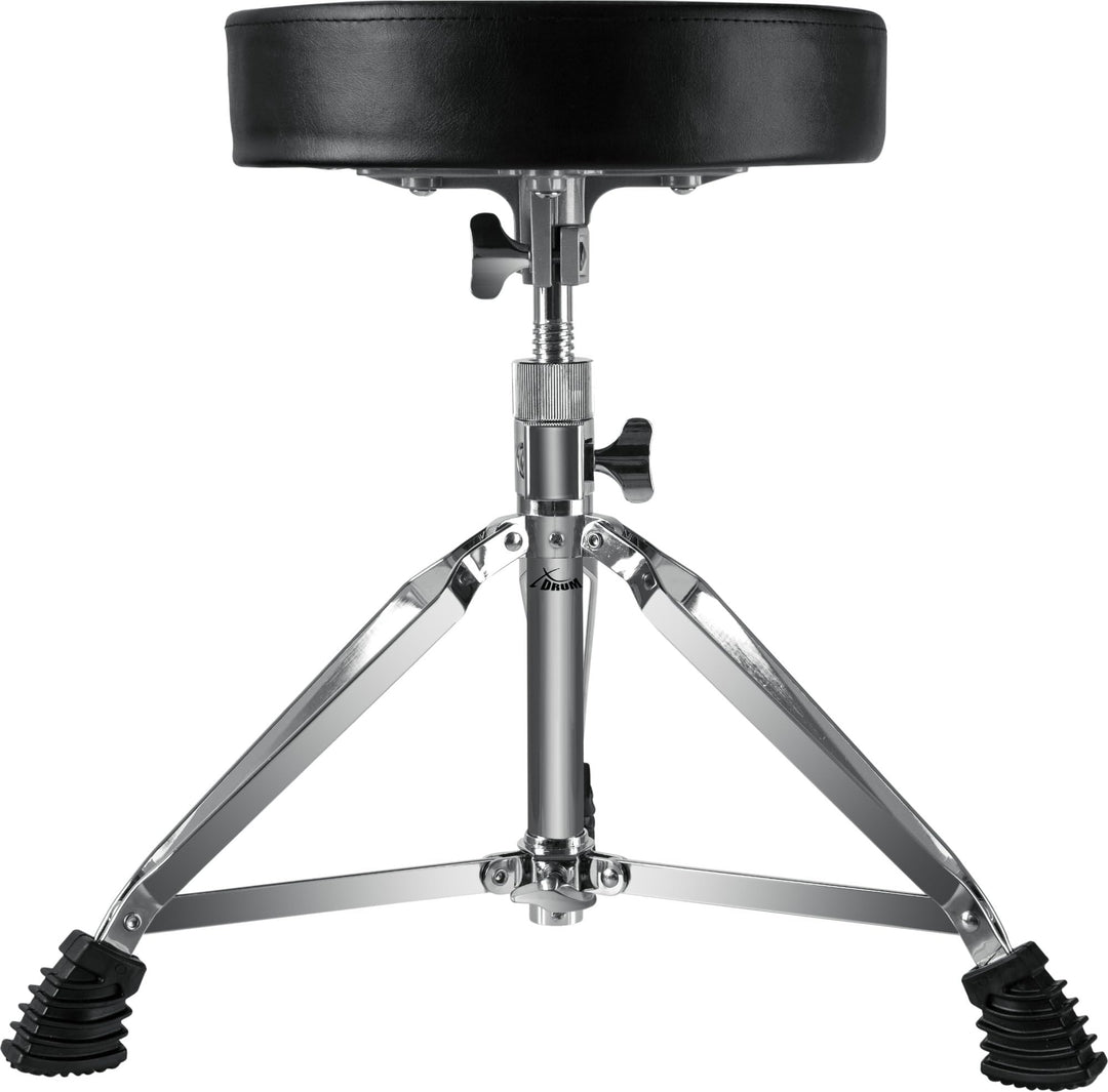 XDrum Session DHS-1 Schlagzeughocker (doppelstrebig, Höhenverstellbar 47-60cm, Durchmesser Sitzfläch