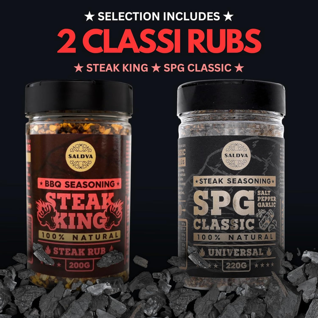 Steak House Collection Premium Seasonings - Schwarzer Knoblauch, Trüffel, Steak King & SPG BBQ Rubs