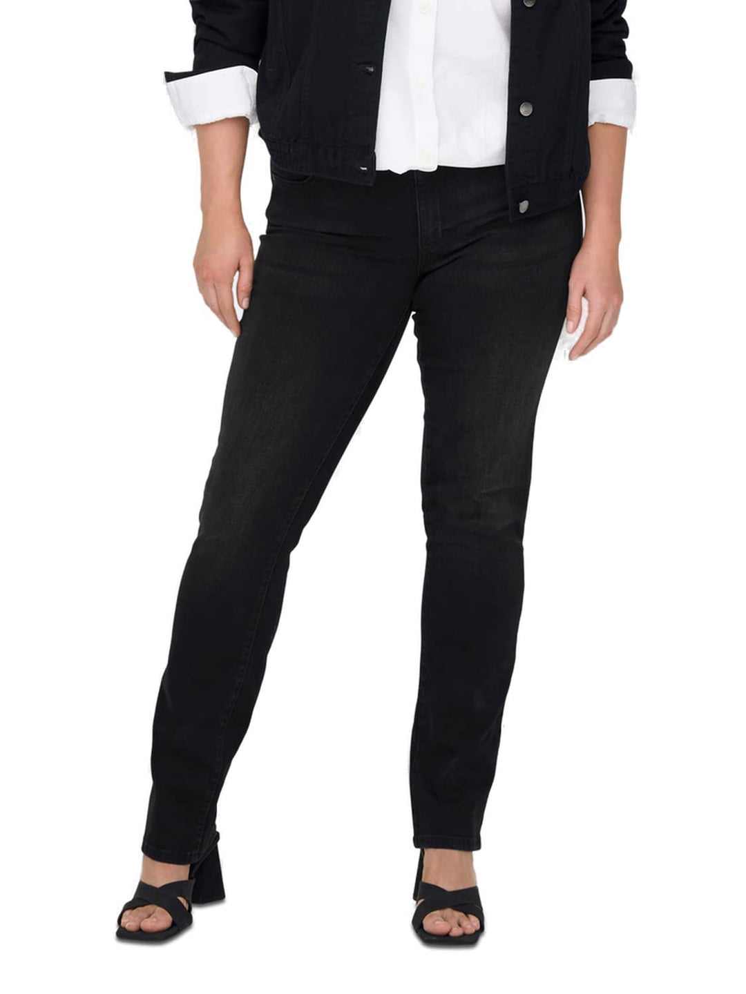 ONLY Carmakoma Damen Jeans Solid, 52W / 32L