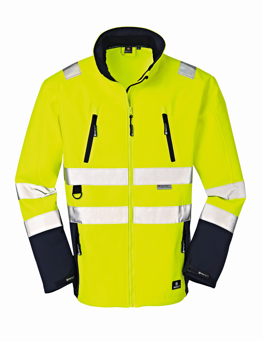 4 Protect Warnschutz Softshelljacke PITTSBURGH 3476 Wetterschutzjacke XL XL Gelb/Blau, XL Gelb/Blau