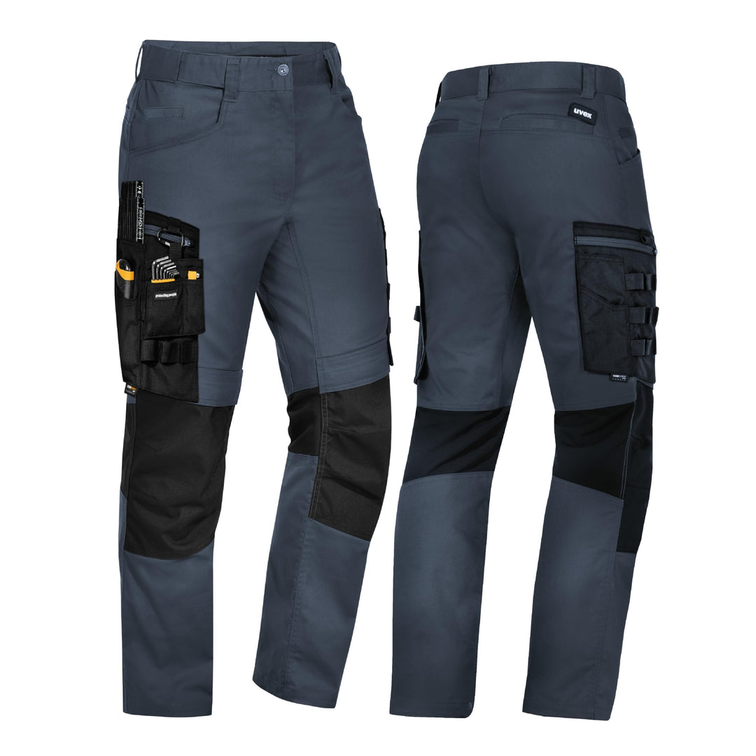 Uvex Echor Bundhose - Herren Arbeitshose mit Stretch-Bund - Cargohose - flexibel & robust 52 Dunkelb