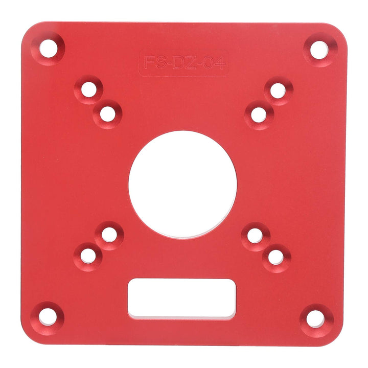 Router Base, Flip Board aus Aluminiumlegierung, Router Sub Base Plate mit Vorgebohrten Löchern Kompa
