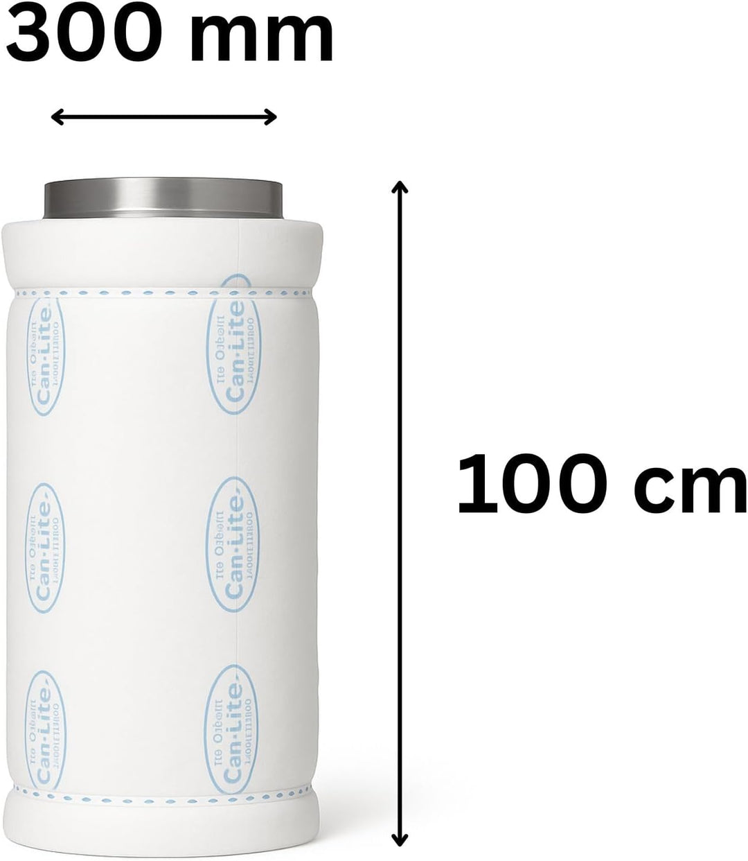 Can-Lite Aktivkohlefilter Grow 3000 m³ 300 mm Flansch - AKF Rohrlüfter Anbau Indoor Belüftung Geruch