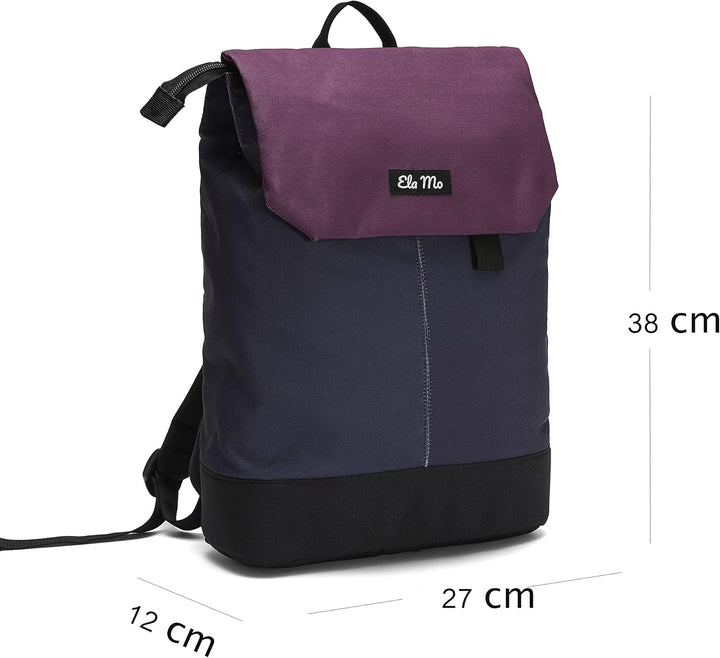 Ela Mo Rucksack Damen - Schön u. Durchdacht - Daypack mit Laptopfach & Anti Diebstahl Tasche für Aus