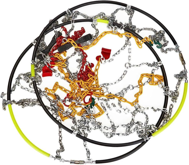 cartrend Schneeketten Auto Schneekette mit ÖNORM im Kunststoffkoffer, 2er-Set "Safety" Grösse 30, Gr