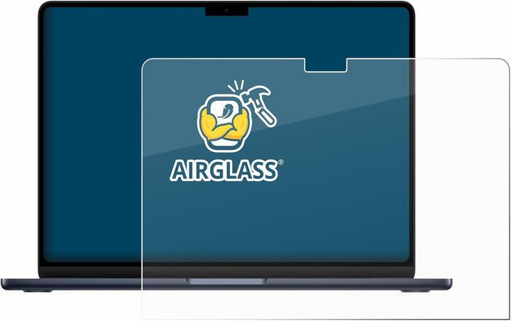 BROTECT Schutzglas für Apple MacBook Air 13" M3 2024 Schutzfolie Panzer-Folie Glas [Extrem Kratzfest