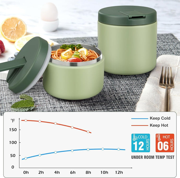 Itslife Thermobehälter für Essen 350ml Edelstahl Warmhaltebebehälter, Kinder auslaufsicherer Lunchbe