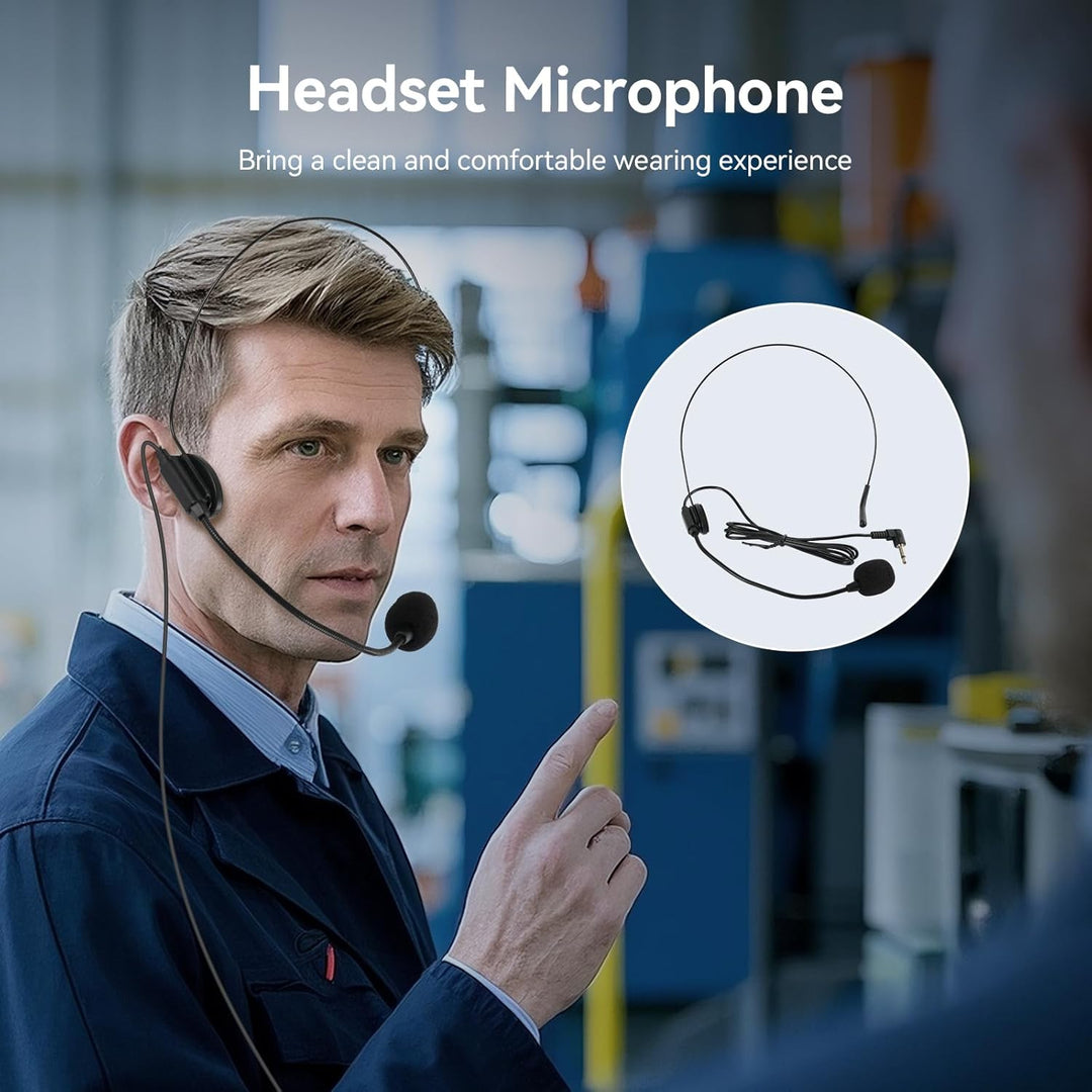 Retekess TT106S Drahtloses Tourguide-System, Tourguide-Headsets, 2.4GHz, One-Touch-Bedienung, USB-La